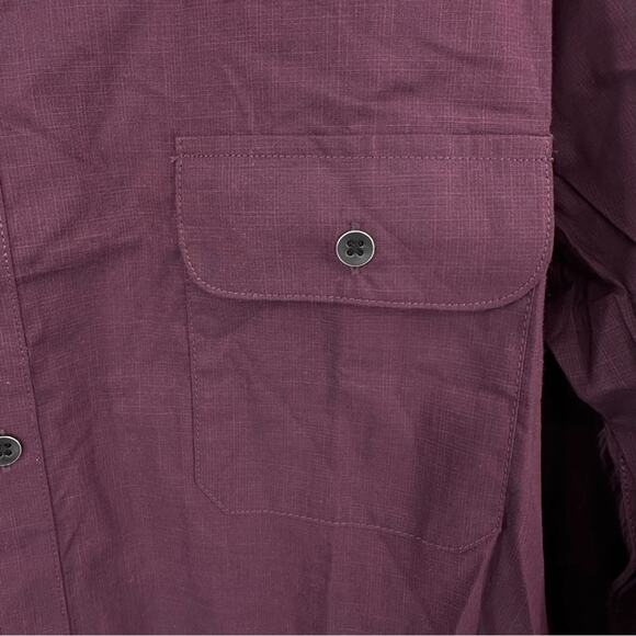 Alfani Pocket Button Down Dress Shirt in port Size XL - Picture 4 of 7